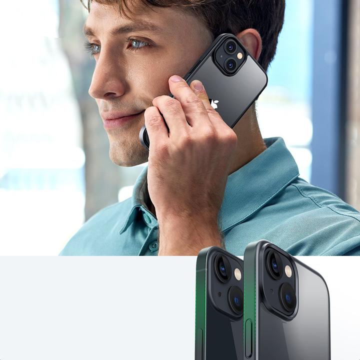 Image du produit Ugreen LP633 Kickstand Étui rigide de protection avec cadre en gel et support intégré pour iPhone 14 (9) (Apple iPhone 14)