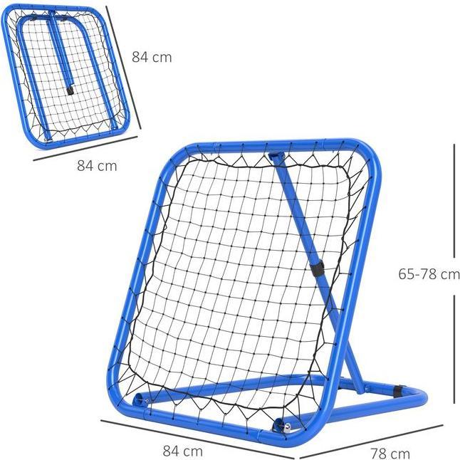 Actual product image Swisshandel24 Rebounder für Fussball, klappbar Fussball Rebounder 63 x 63 cm für Baseball, Blau