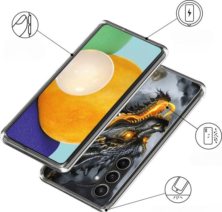 Actual product image Cover-Discount Galaxy S24 FE - Cover Handyhülle mit stilvollem Motiv (Samsung Galaxy S24 FE)
