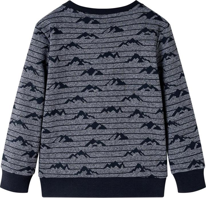 Immagine prodotto VidaXL Felpa da bambino blu navy melange 140,Materiale: 50 (140)