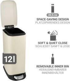 Actual product image Wenko Treteimer Design Easy-Close (12 l)