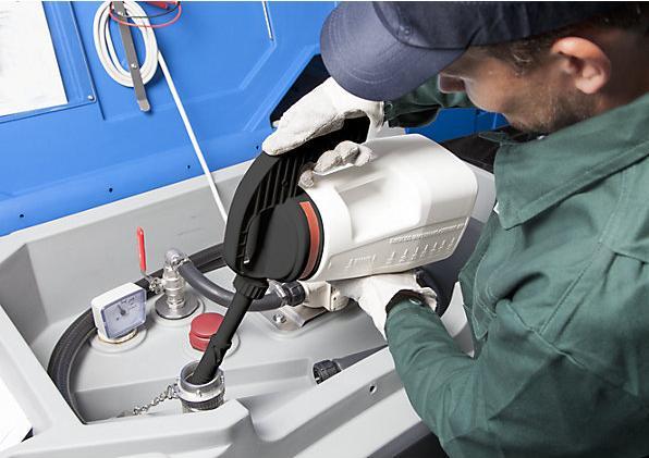 Actual product image Denios LubriFlex PE universal filling can, with 2 spouts, capacity 2 l.