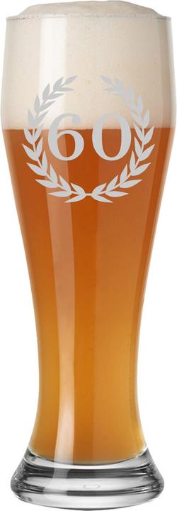 Luxentu Weissbierglas mit Gravur 60. Jubiläum (0.50 l, 1 x)