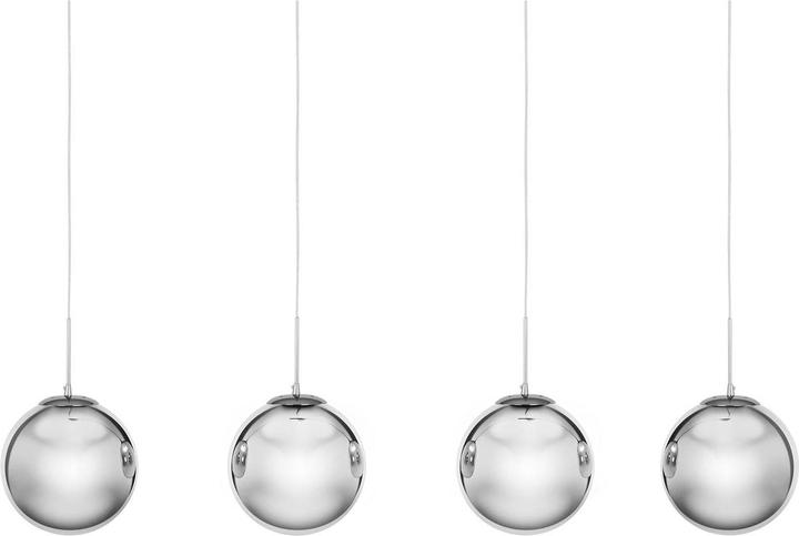 Produktbild Uniprodo Pendelleuchte 4 Leuchtmittel E27 40 W Rauchglas Hängelampe Hängeleuchte (E27)