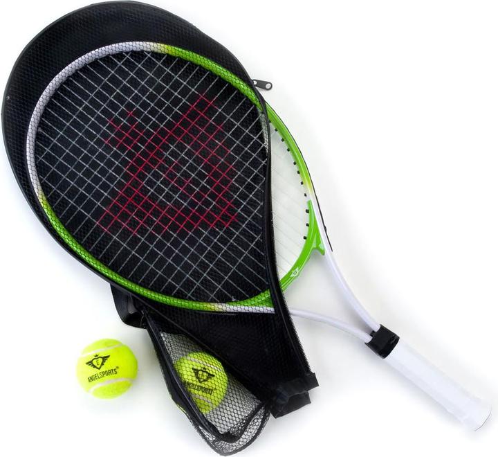 Produktbild Set mit Tennisschläger, zwei Tennisbällen und Tasche