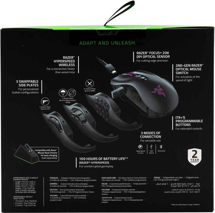 Immagine prodotto Razer Naga Pro (Senza fili)