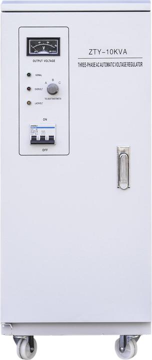 Produktbild PNI Dreiphasiger Spannungsstabilisator SVT-10K mit Servomotor, 10000 VA, 8000 W, Ausgang 380 V (10000 VA, 8000 W, Online-Doppelwandler USV)