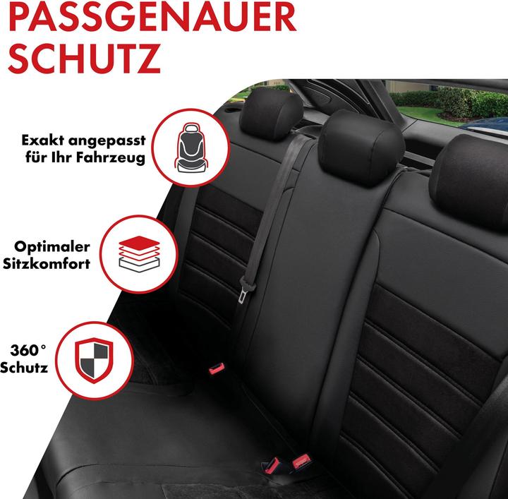 Actual product image Walser Seat cover for Fiat Panda/Panda Classic 09/2003-Today, 1 rear seat cover