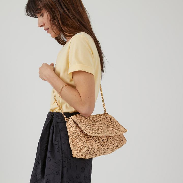 Immagine prodotto La Redoute Collections Borsa in tessuto con catena a tracolla