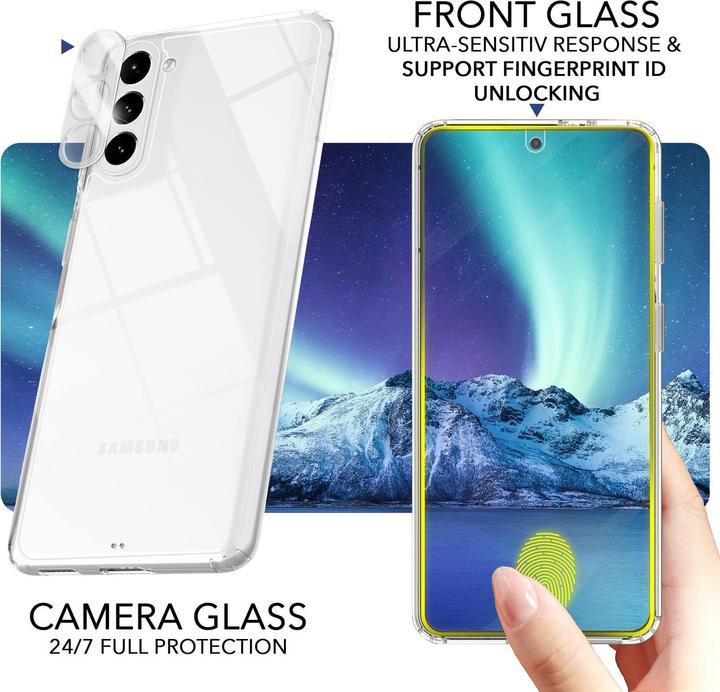 Produktbild Nalia Klare Harte Hülle mit 2x Display- & Kameraschutz (Samsung Galaxy S23)