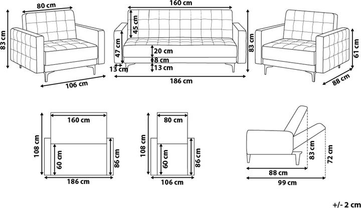Produktbild Beliani Aberdeen (Ecksofa)