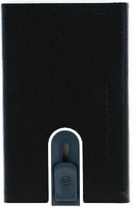 Actual product image Piquadro Leather Card Holder, PP5358B3R, Black, Unisex