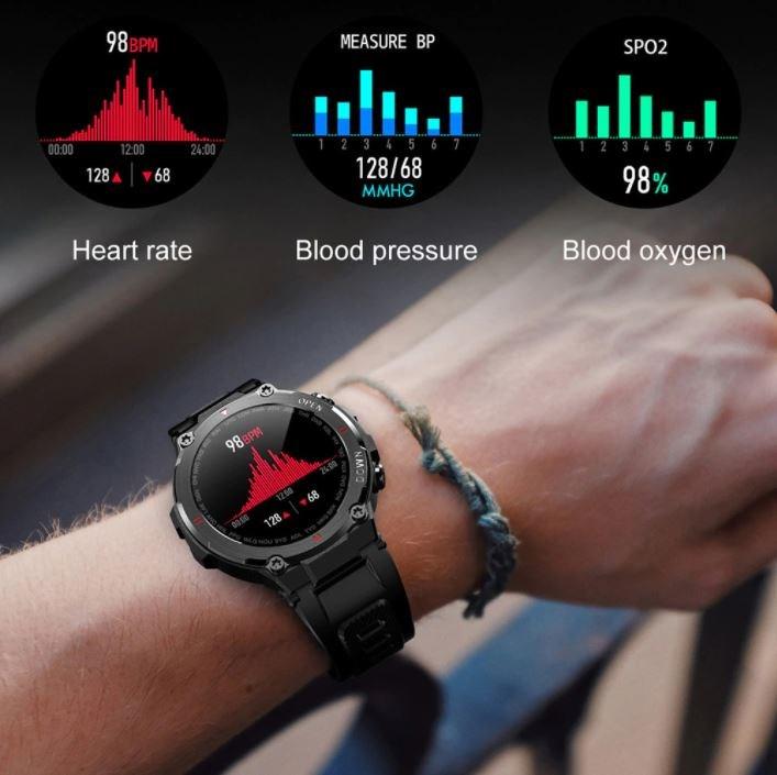Produktbild Senbono Sport Smartwatch Black Max6 0pix Waterproof Ip68 - Functions Sport And Communicators. Phone