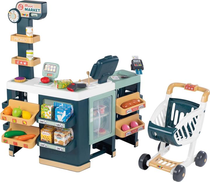 Actual product image Smoby Maxi supermarket with shopping trolley 350242