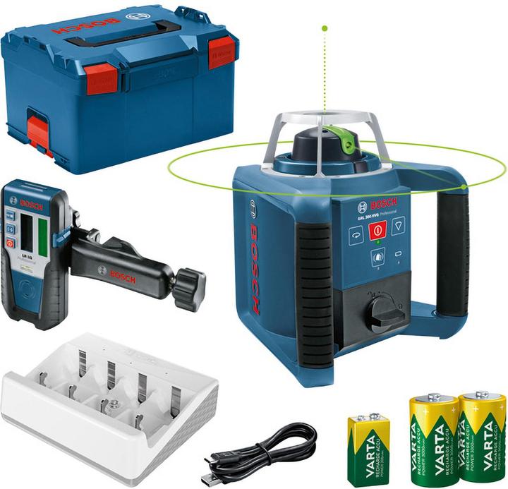 Bosch Professional Rotationslaser GRL 300 HVG + LR 1 G in L-BOXX