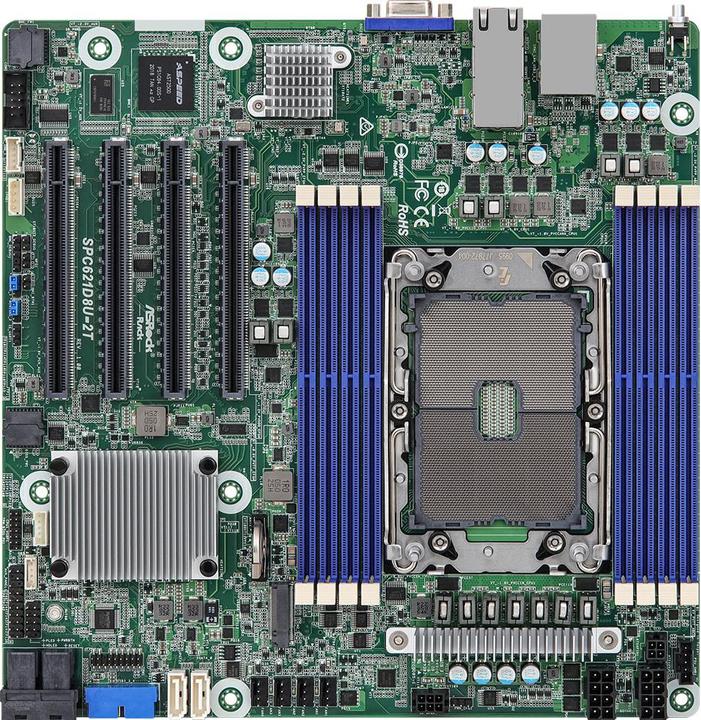 Produktbild AsRock SPC621D8U-2T Motherboard Intel C621A LGA 4189 micro ATX (LGA 4189, Intel C621A, mATX)