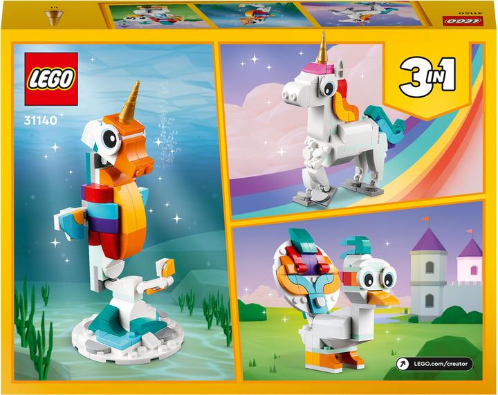 Productafbeelding LEGO 31140 Magische Eenhoorn (31140, LEGO Creator 3-in-1)