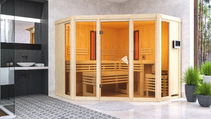 Produktbild Karibu Infrarotkabine Asta Eckeinstieg (9 KW externe Steuerung)