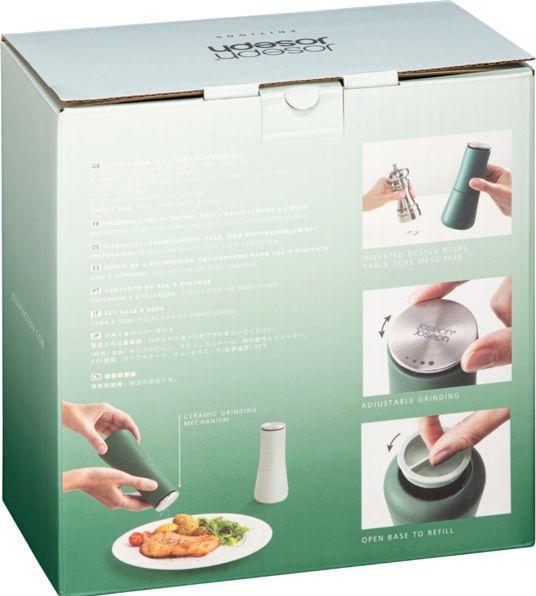 Actual product image Joseph Joseph Milltop Sage salt and pepper mill 2-pcs, 16.9x7x7 cm (Salt, Pepper)