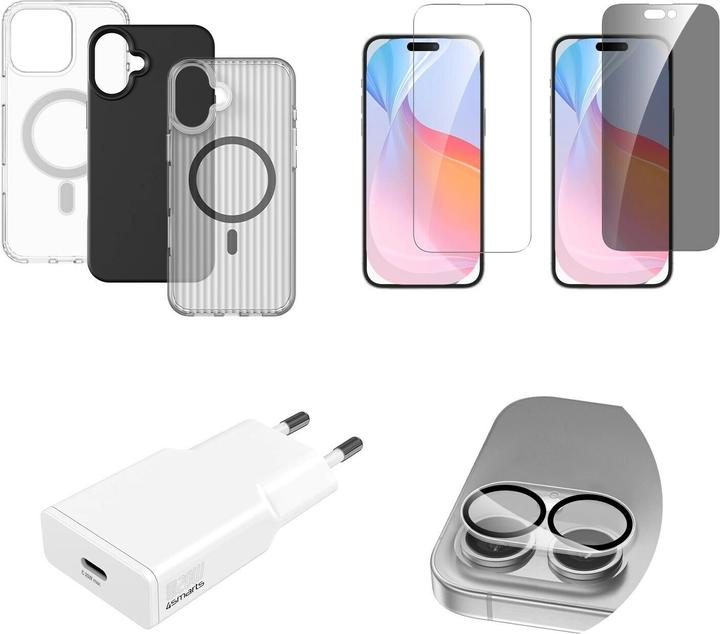 4smarts 7 in 1 Waarde Set (1 Stuk, Apple iPhone 16)
