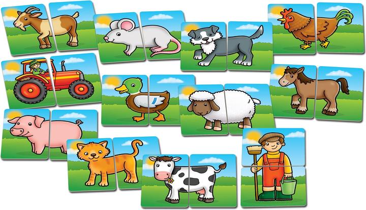 Actual product image Orchard Toys "Farmyard Heads and Tails" Ages 18+ months (12 pieces)