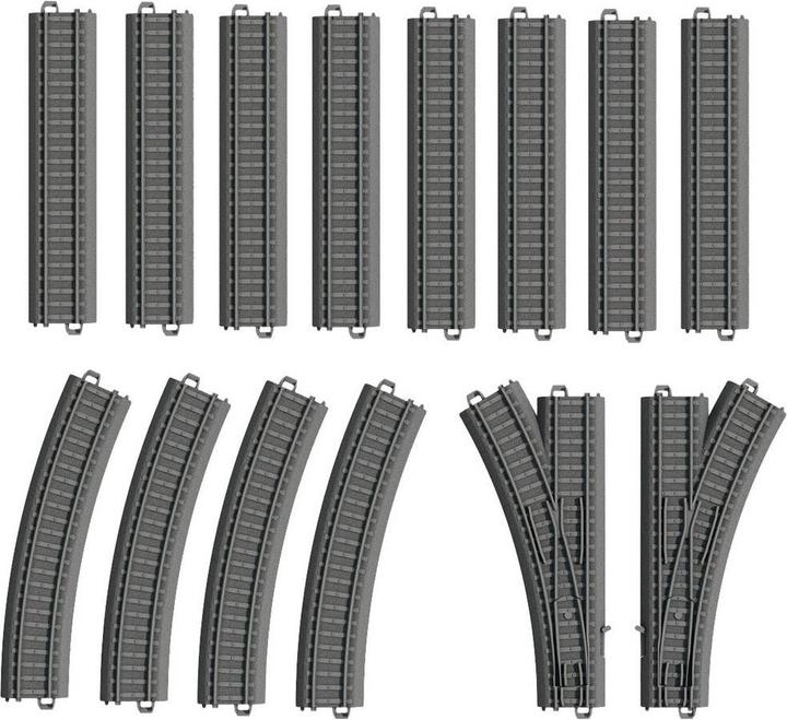 Märklin Coffret de complément de voies en plastique (Piste H0)