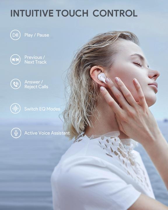 Actual product image Aukey Portable True Wireless Earbuds (4 h, Wireless)