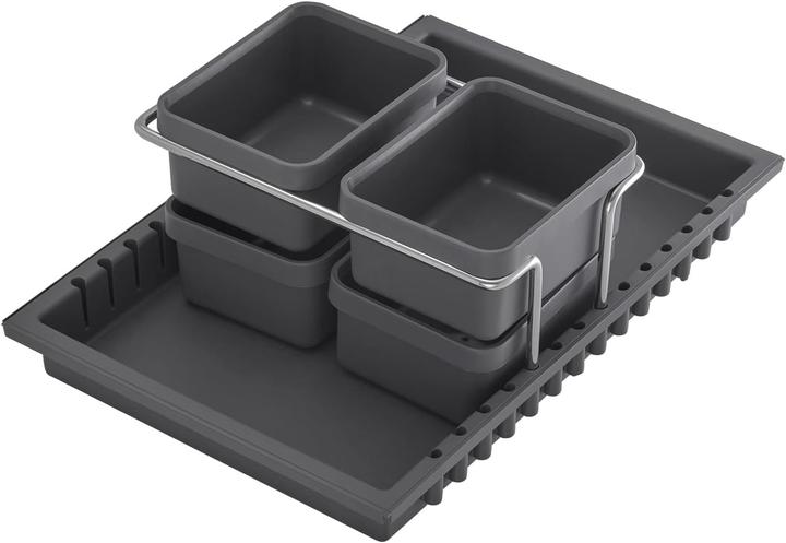 Sotech Halter mit 4 Behältern für Abfallsystem DRAW