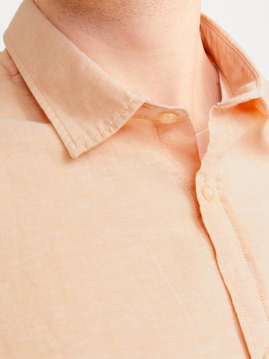 Actual product image Jack & Jones Jjelinen Blend Shirt Ss Sn Pls (4XL)