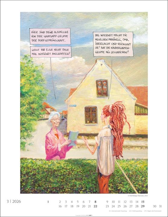 Produktbild Marunde Kalender 2026 (34 x 44 cm, Harter Einband, Deutsch)