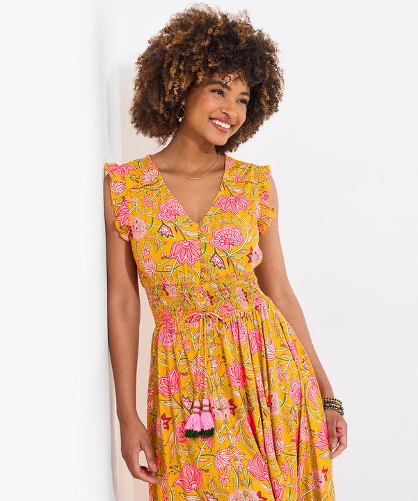 Produktbild Joe Browns Petite Button Front Floral Print Tassel Maxi Dress