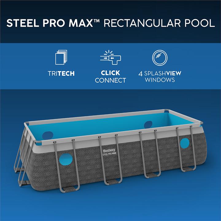 Produktbild Bestway Steel Pro Max RectangularPool488x244x122 (488 x 244 x 122 cm)