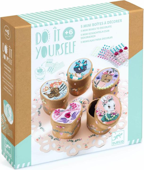 Djeco DIY – 5 mini Schachteln zum dekorieren