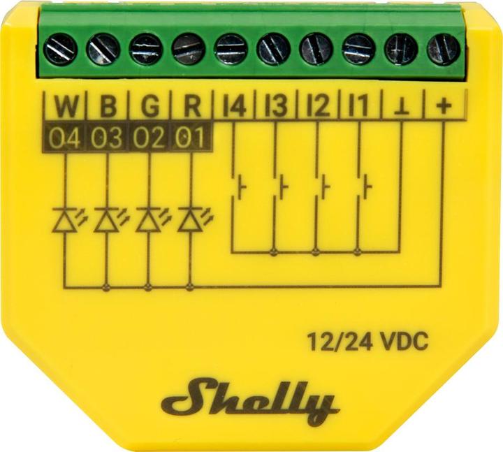 Actual product image Shelly Plus RGBW PM (Dimming actuator)
