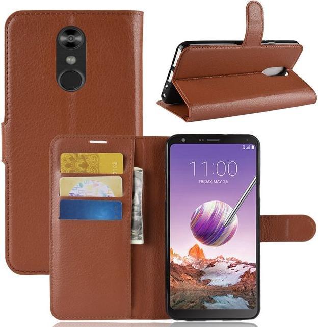 Actual product image MU Classic Litchi Leather Bookcover Series (LG Stylo 4, LG Q Stylus)