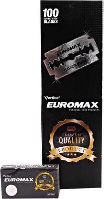 Actual product image Euromax Platinum Coated Japanese Steel Double Edge Razor Blades 100 Blades (100 x)