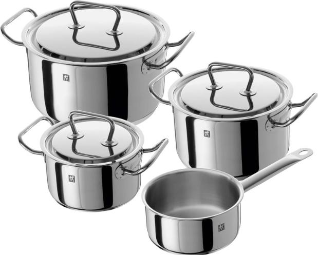Actual product image Zwilling TWIN CLASSIC 66580-004-0 Pot set 4 piece(s) (24 cm, Pot, Stainless steel)