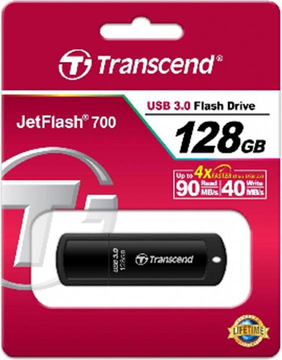 Actual product image Transcend JetFlash 700 (128 GB, USB-A)