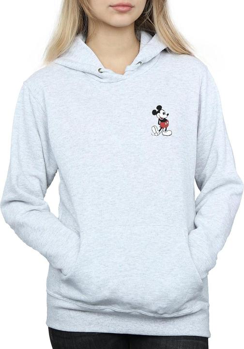 Immagine prodotto Disney Mickey Mouse Kickin Retro Chest Felpa con Cappuccio Donna (L)