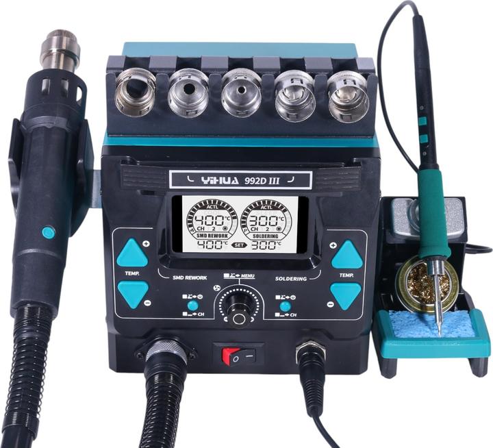 Produktbild Yihua 992D-III 2in1 1220W Präzision Lötstation und Rework Station