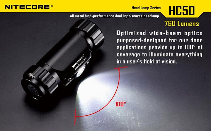 Actual product image Nitecore Hc50 (565 lm)