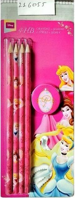 Actual product image Disney Princess Coloured Pencil Set (Pack of 4) (Pink, 4 x)