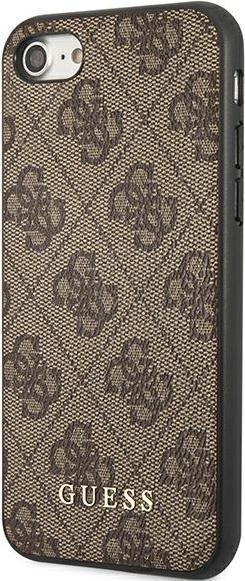 Image du produit Guess GUHCI8G4GFBR iPhone SE 2022 / 2020 / 7 / 8 brązowy/brown hard case 4G Metal Gold Logo (Apple iPhone 7, Apple iPhone SE, Apple iPhone 8)