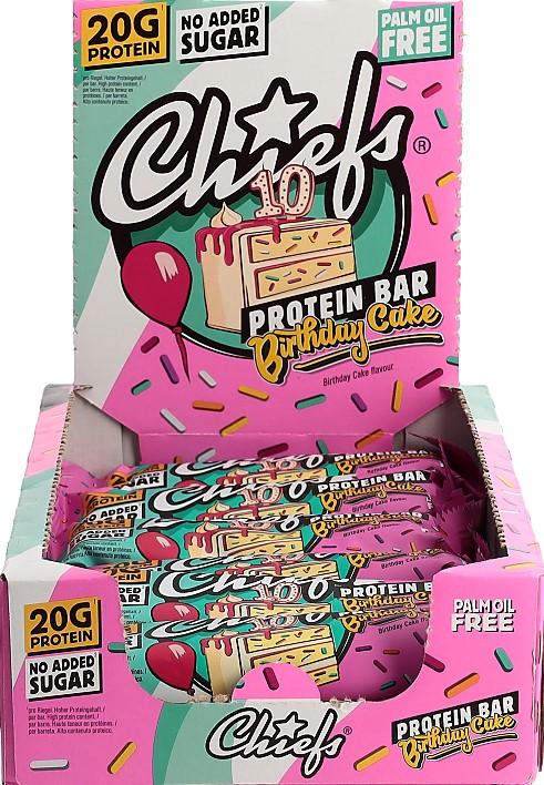 Immagine prodotto Chiefs Protein Bar Birthday Cake 55g (12 pz., 55 g)