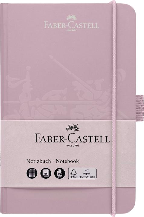 Produktbild Faber-Castell Notizbuch kariert Rose Shadows A6 (90 x 140 mm, Kariert, Harter Einband)