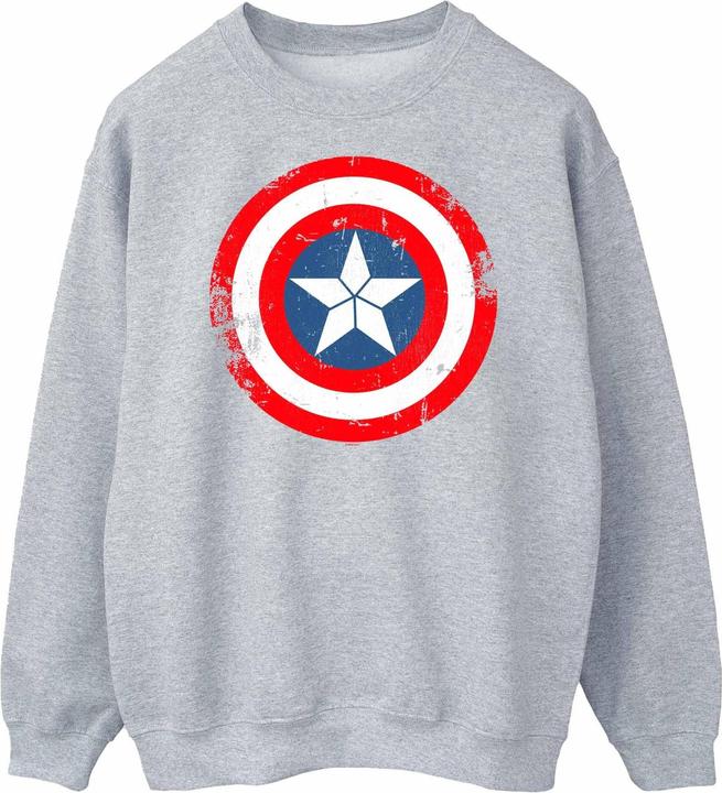 Captain America Civil War Distressed Shield Sweatshirt (XXL)