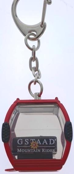 Actual product image Jägerndorfer Key fob red Gstaad Omega-IV/10, metal