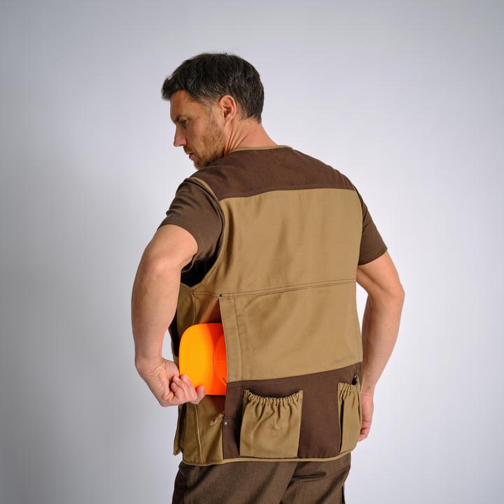 Produktbild Solognac Jagdweste 500 Renfort viele Taschen braun (3XL)