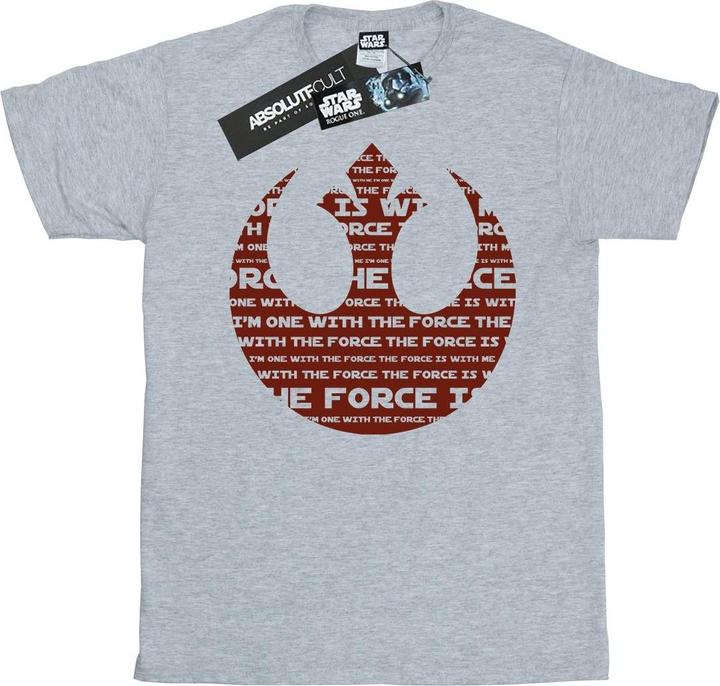 Produktbild Star Wars Rogue One I'm One With The Force Alliance Emblem Red TShirt (L)