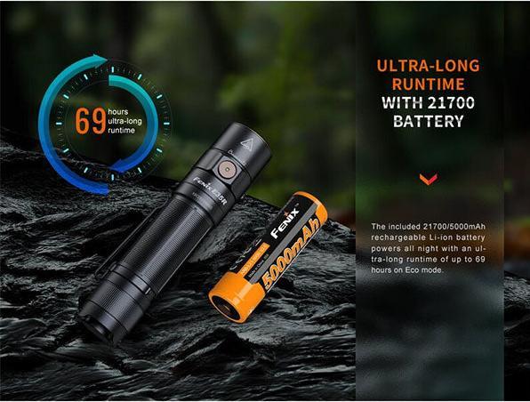 Actual product image Fenix E35R, LED torch, 3100 lumens, USB-C (12 cm, 3100 lm)